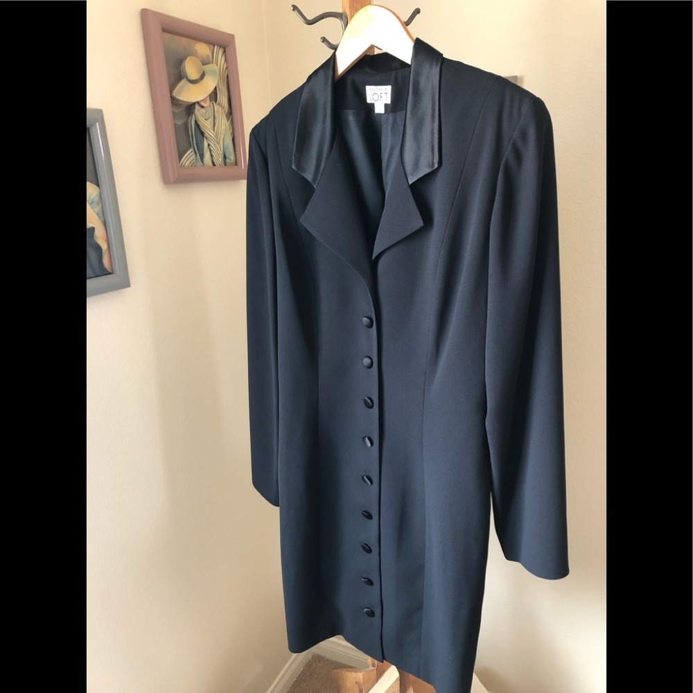 Ann Taylor Black polyester dress